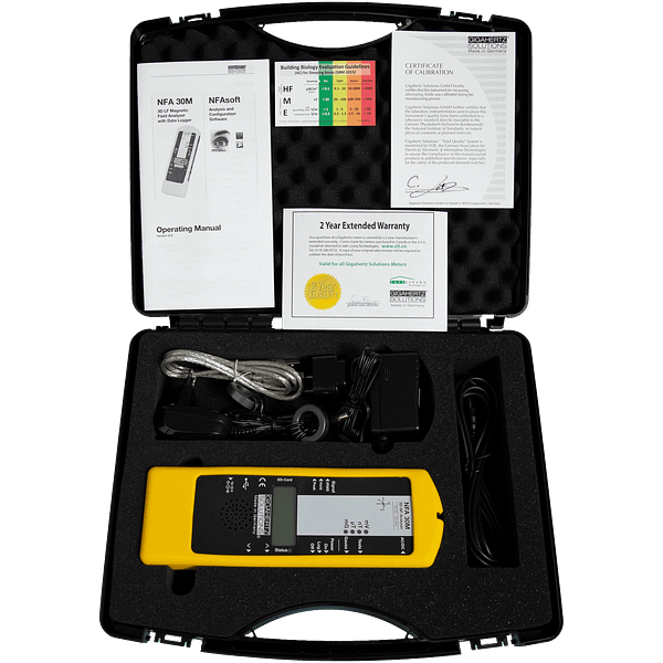 Gigahertz Solutions 3 Axis Professional Gaussmeter NFA30M Components